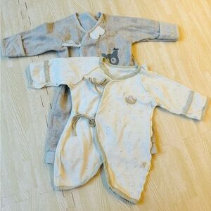 Organic Baby sleepers Chinese Style (set of 3)